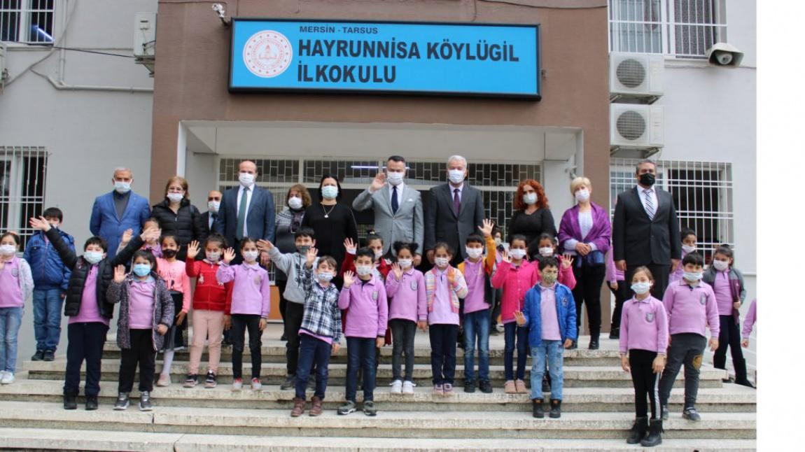 Tarsus Kaymakamı Kadir Sertel OTÇU ile,Tarsus İlçe Milli Eğitim Müdürü Mehmet METİN okulumuzu ziyaret ettiler.